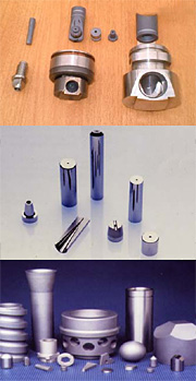 Tungsten Carbide nozzles, valves and bearing components for the Fluid, Slurry and Sewage Industries